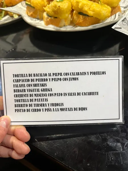 menu 1 of Irrintzi