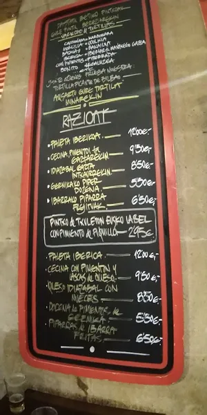 menu 1 of Zuga taberna