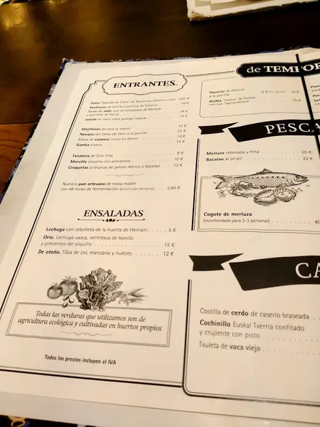 menu 0 of ORIO BCN Gòtic