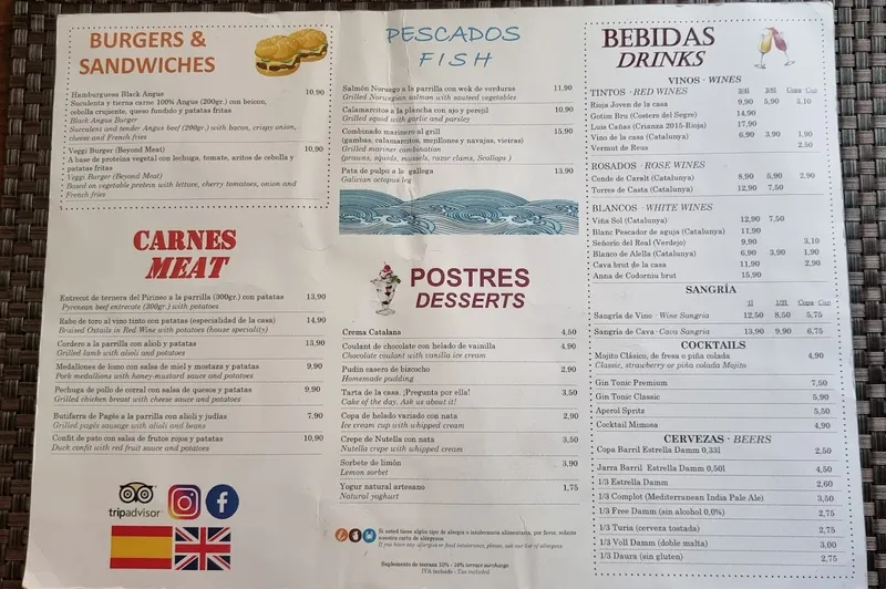 menu 0 of Restaurant Cátedra