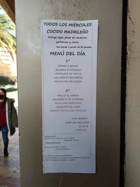 menu 1 of Cervecería Restaurante Casa Candy