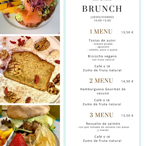 menu 0 of Vert & Frais