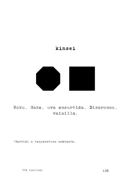 menu 2 of Momus Bar