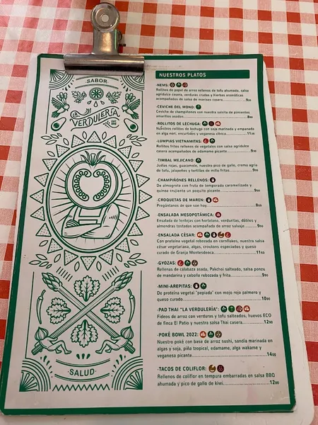 menu 0 of Restaurante vegetariano La Verdulería