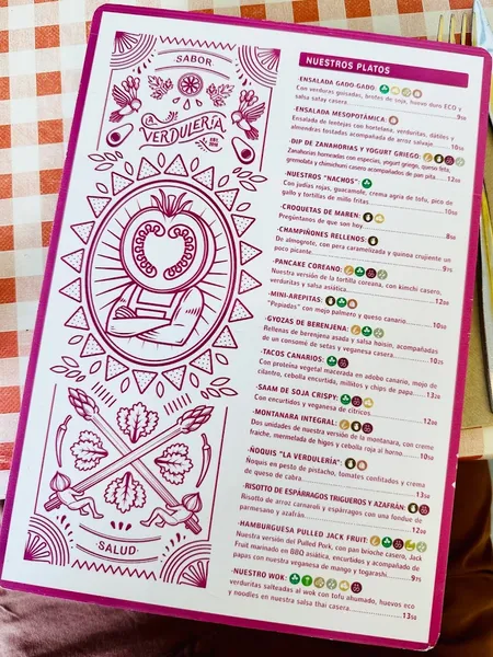 menu 2 of Restaurante vegetariano La Verdulería