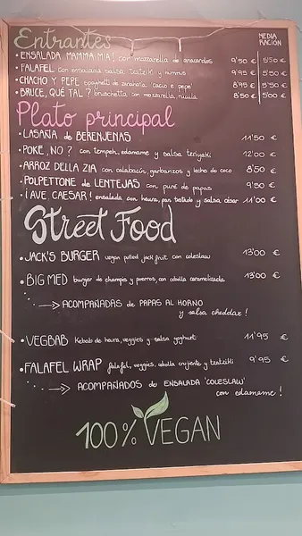 menu 1 of Restaurante El Med Veg