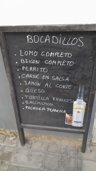 menu 0 of Cafetería Bar La Tostadita