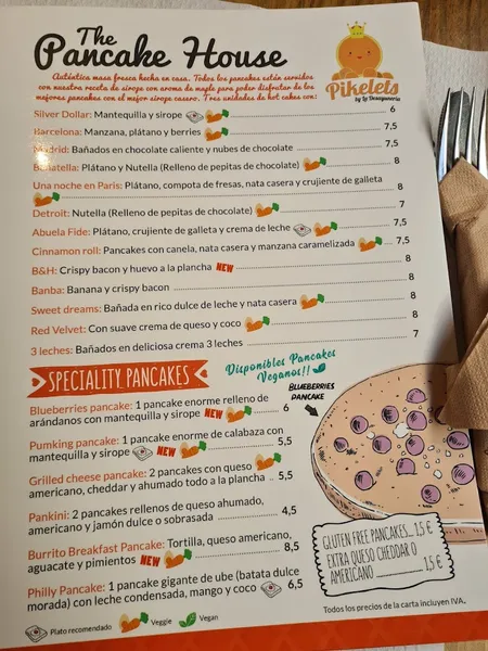 menu 2 of La Desayunería