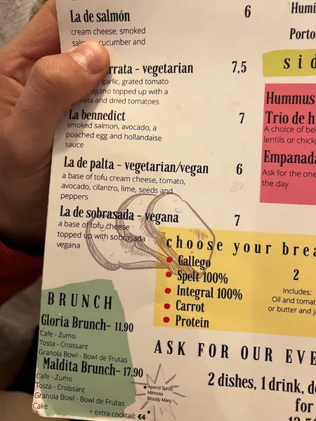 menu 0 of Maldita Gloria!