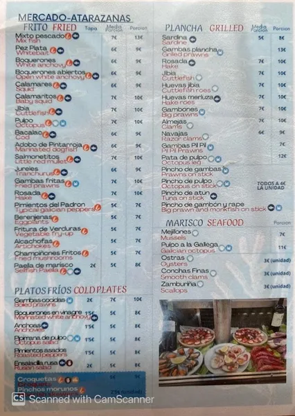 menu 0 of Atarazanas