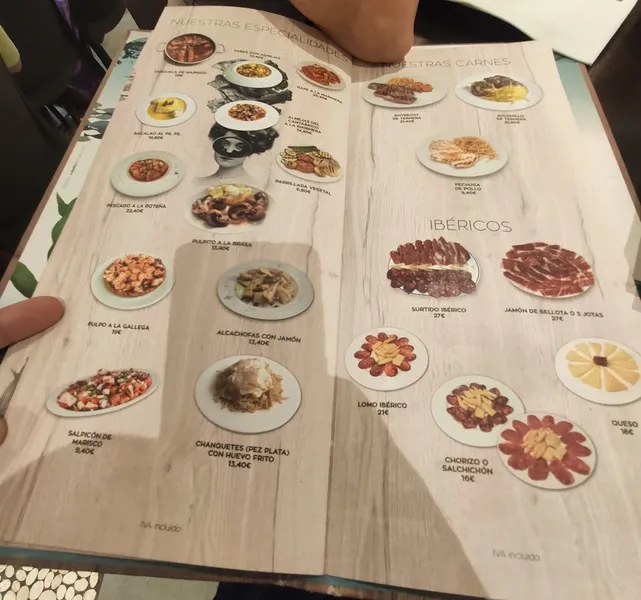 menu 1 of Los Mellizos Málaga