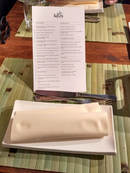 menu 1 of La Antxoeta Art Restaurant | Málaga