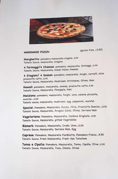 menu 0 of Tuscania Food & Wine