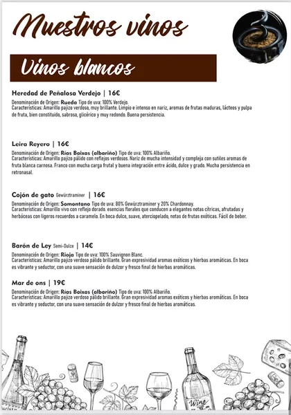 menu 2 of Restaurante Acuarela