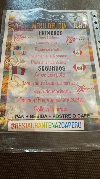 menu 2 of Nazca Restaurante