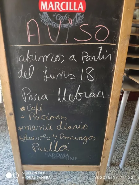 menu 2 of Las Tejas