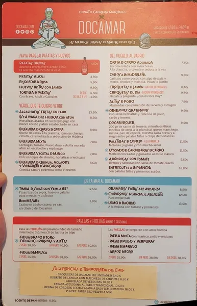 menu 0 of Docamar