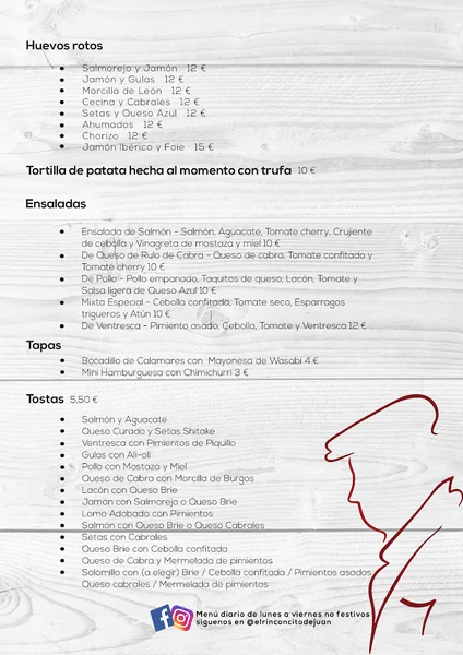 menu 0 of El Rinconcito de Juan