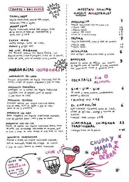 menu 0 of Chamako | Restaurante Mexicano Barcelona