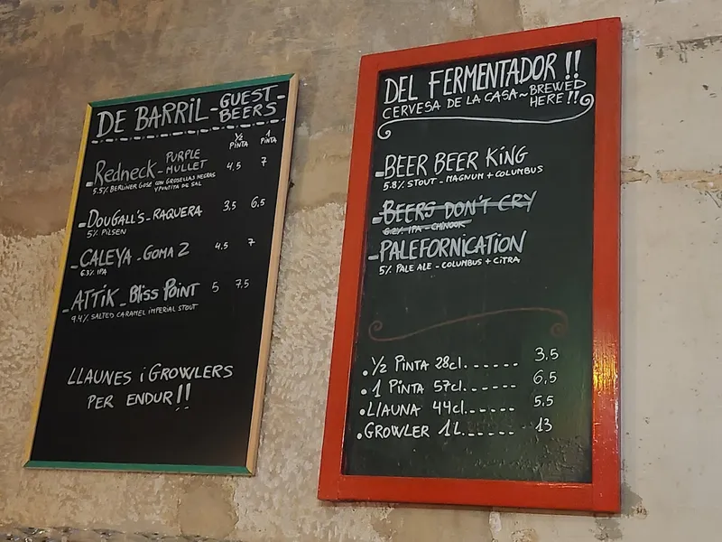 menu 0 of Brew Pub Le Sec