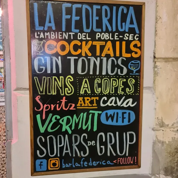 menu 0 of La Federica