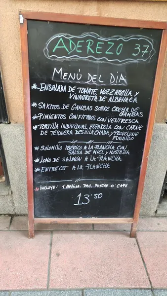 menu 1 of Aderezo 37