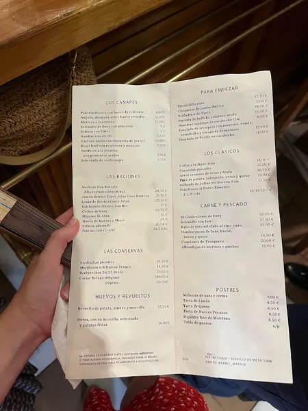 menu 2 of Cuenllas