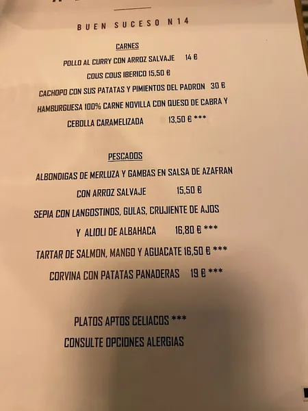 menu 0 of Restaurante Ablanedo
