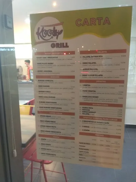 menu 2 of Kebab & Pizza Kooby Grill