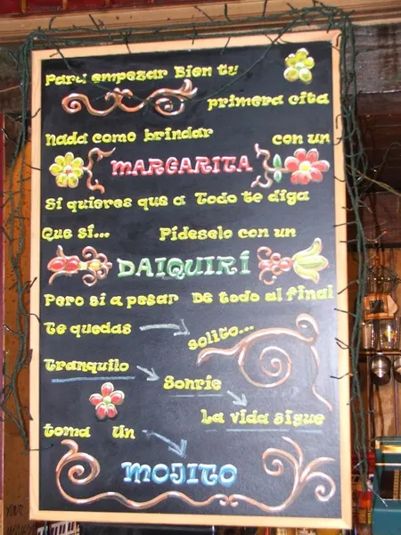 menu 1 of Utopía Cocktail Bar