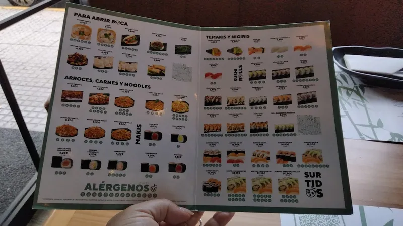 menu 0 of SUSHIPANDA CÁDIZ AVENIDA