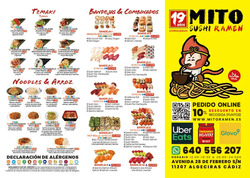 menu 2 of MITO SUSHI RAMEN
