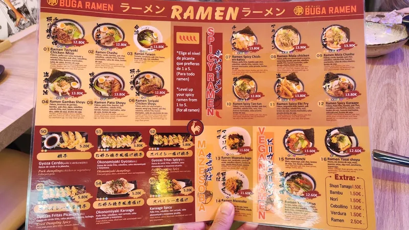 menu 1 of Restaurante Buga Ramen