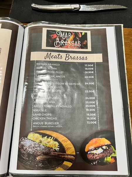 menu 0 of Mar de Brassas