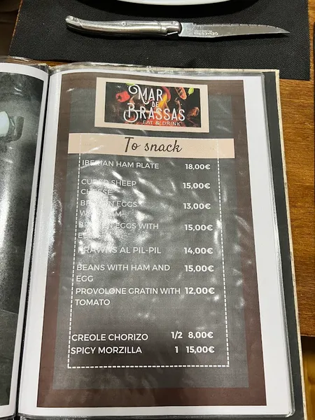 menu 1 of Mar de Brassas