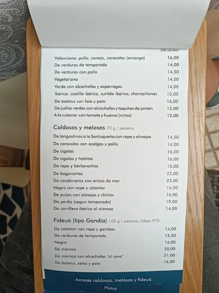 menu 0 of Otaola
