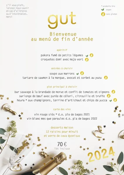 menu 0 of Restaurant gut