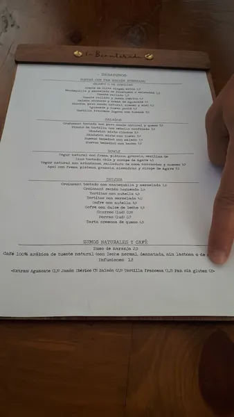 menu 1 of La Bientirada Quevedo 🍴