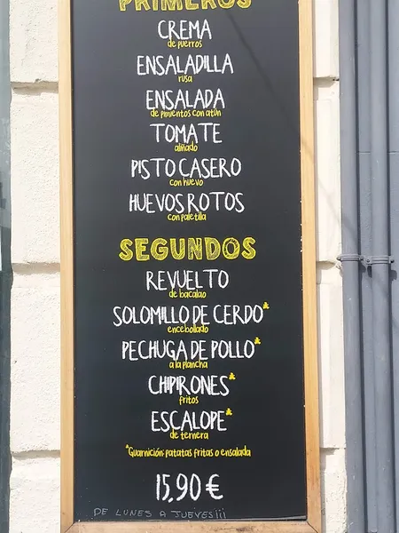 menu 2 of La Bientirada Quevedo 🍴