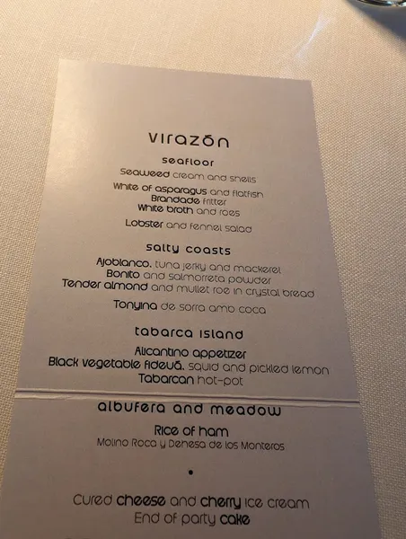 menu 2 of Beluga Málaga | Restaurante Málaga centro
