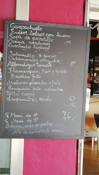 menu 1 of Restaurante El Rincón de Lola