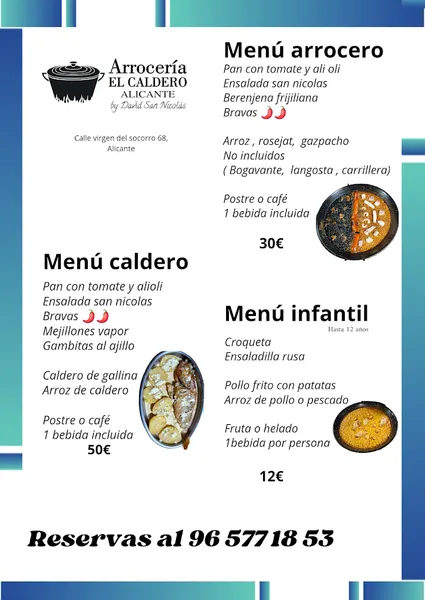 menu 0 of El Caldero by david
