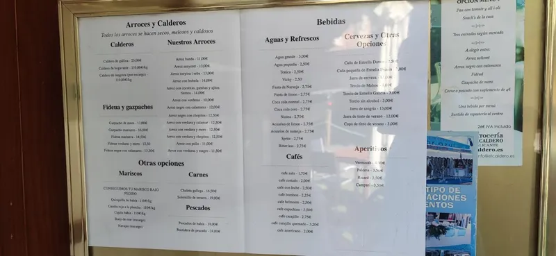 menu 2 of El Caldero by david