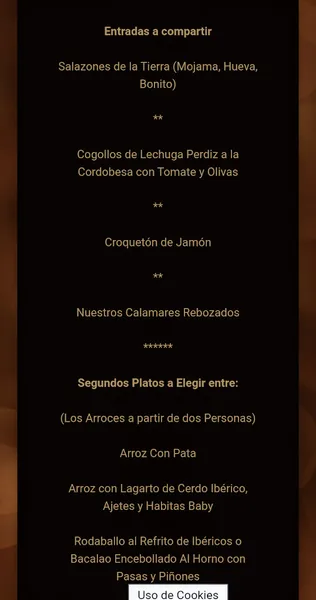 menu 1 of La Taverna del Racó del Pla