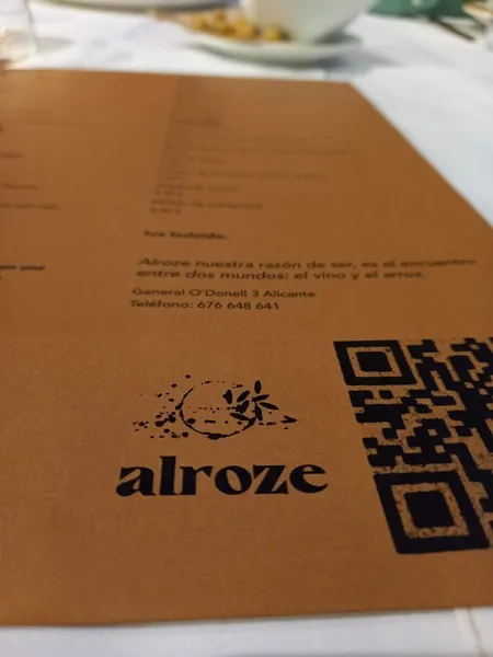 menu 0 of Alroze Restaurante