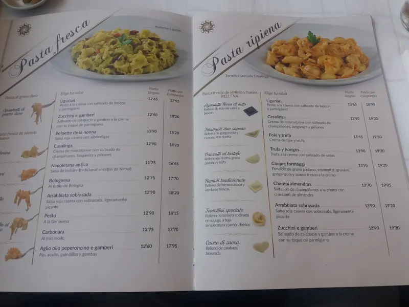 menu 0 of Restaurante La Piemontesa | CC Lagoh Sevilla