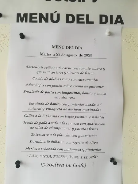 menu 2 of Colon's