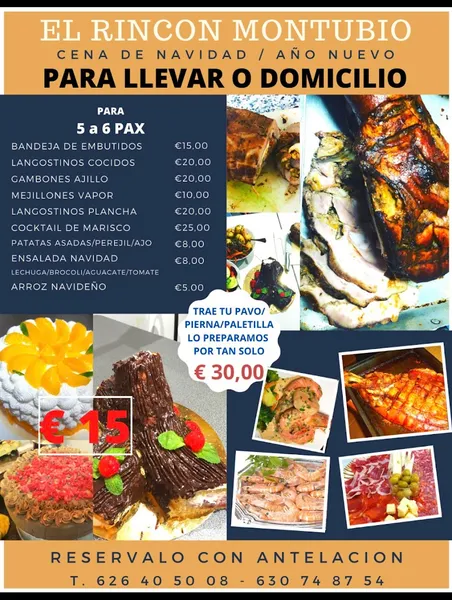 menu 0 of El Rincón Montubio