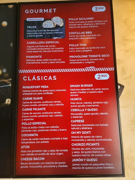 menu 0 of Empanadas Malvón