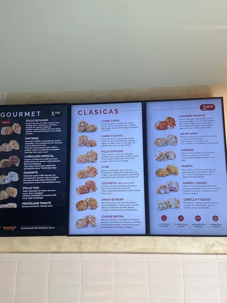 menu 2 of Empanadas Malvón